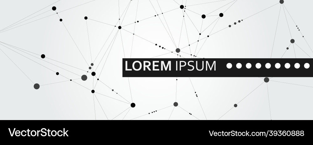 Abstract connection structure on banner template Abstract connection structure on banner template vector image