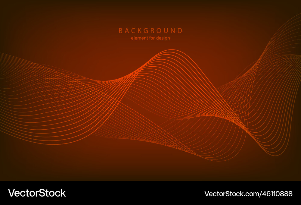Abstract gradient background wave element Abstract gradient background wave element vector image