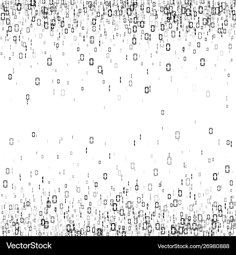 Digital Binary Code Background Vector Image