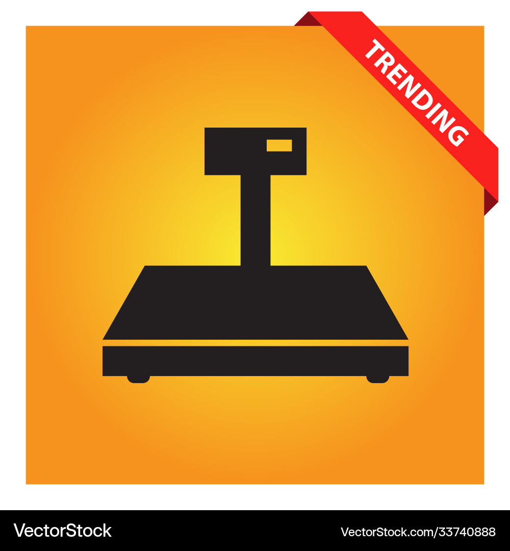 Digital weigher icon for web and mobile vector image