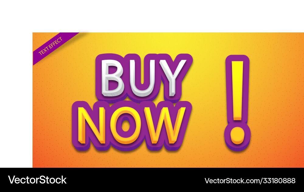 Editable text style effect typography template vector image
