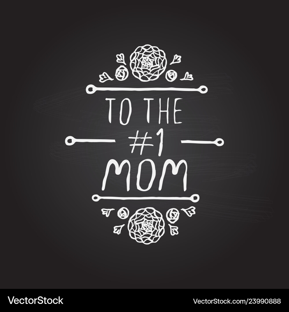 Happy mothers day handlettering element Happy mothers day handlettering element vector image