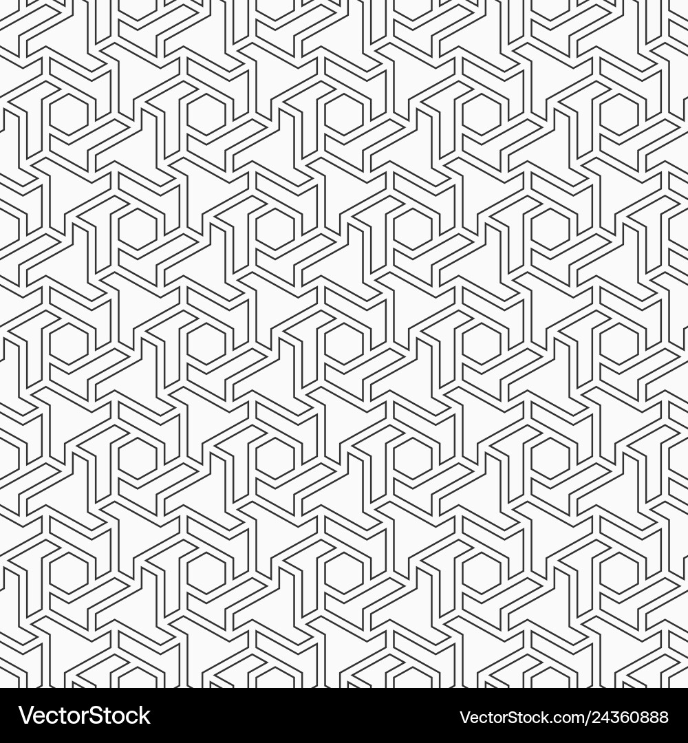 Hexagonal Grid Pattern vector image