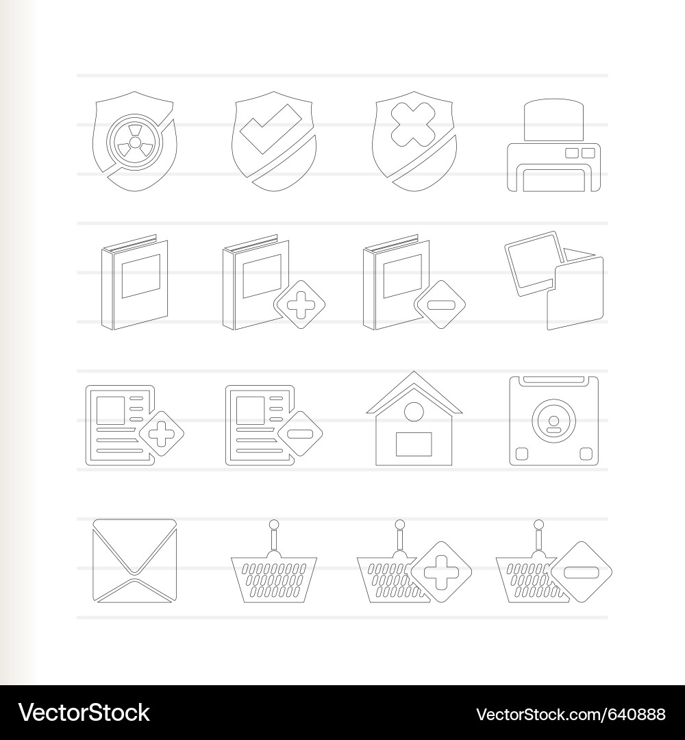 Internet and website buttons icons Vector Image