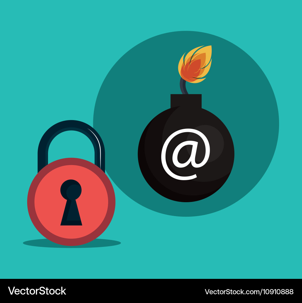 Internet security design Vector Image