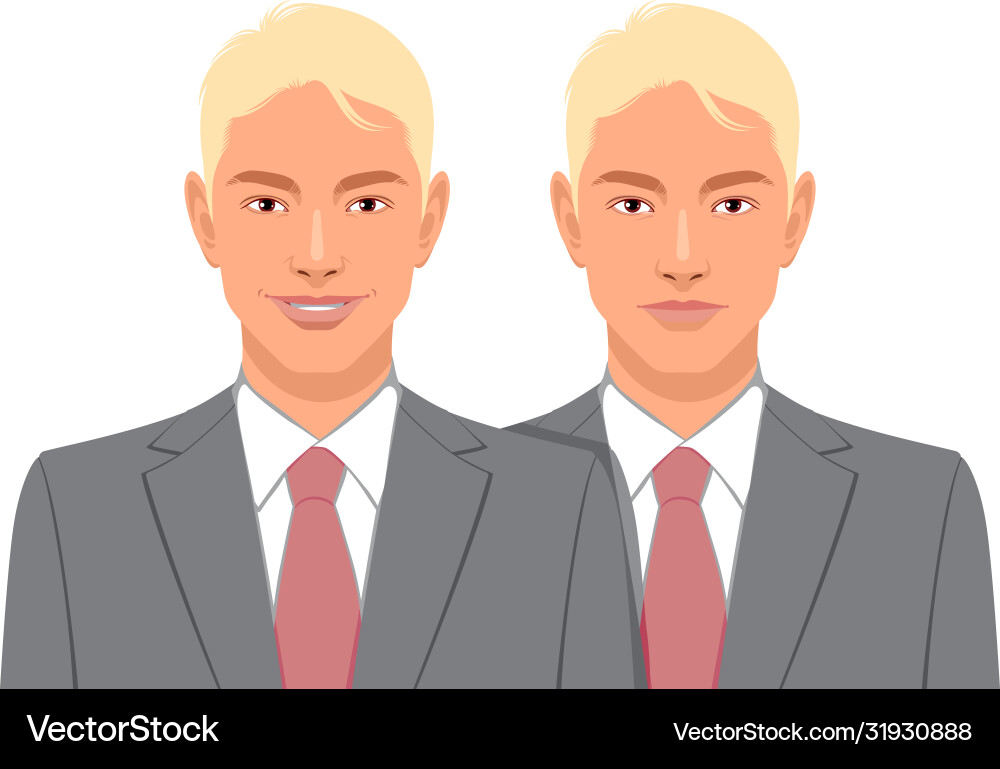 Set two man Set two man vector image