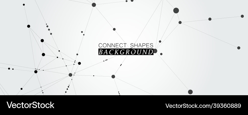 Abstract connection structure on banner template Abstract connection structure on banner template Vector Image