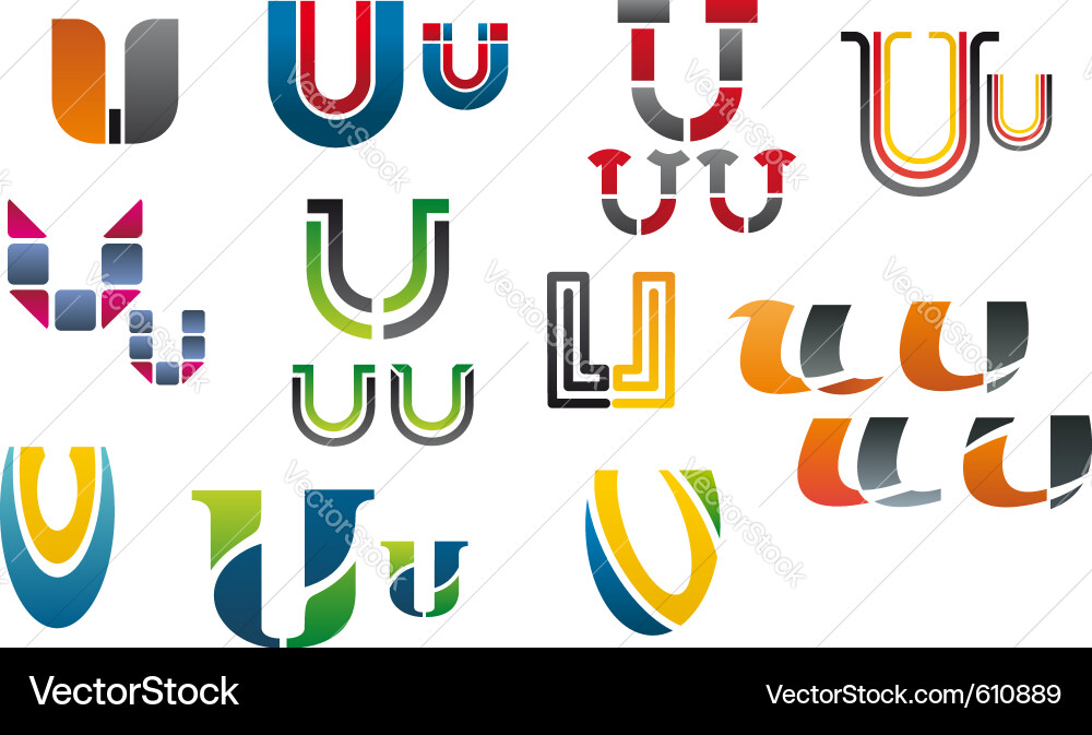 Colorful Alphabet Symbols Set vector image