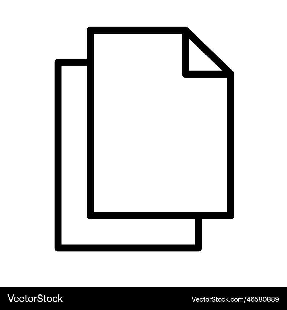 Copy document icon or file data Copy document icon or file data vector image