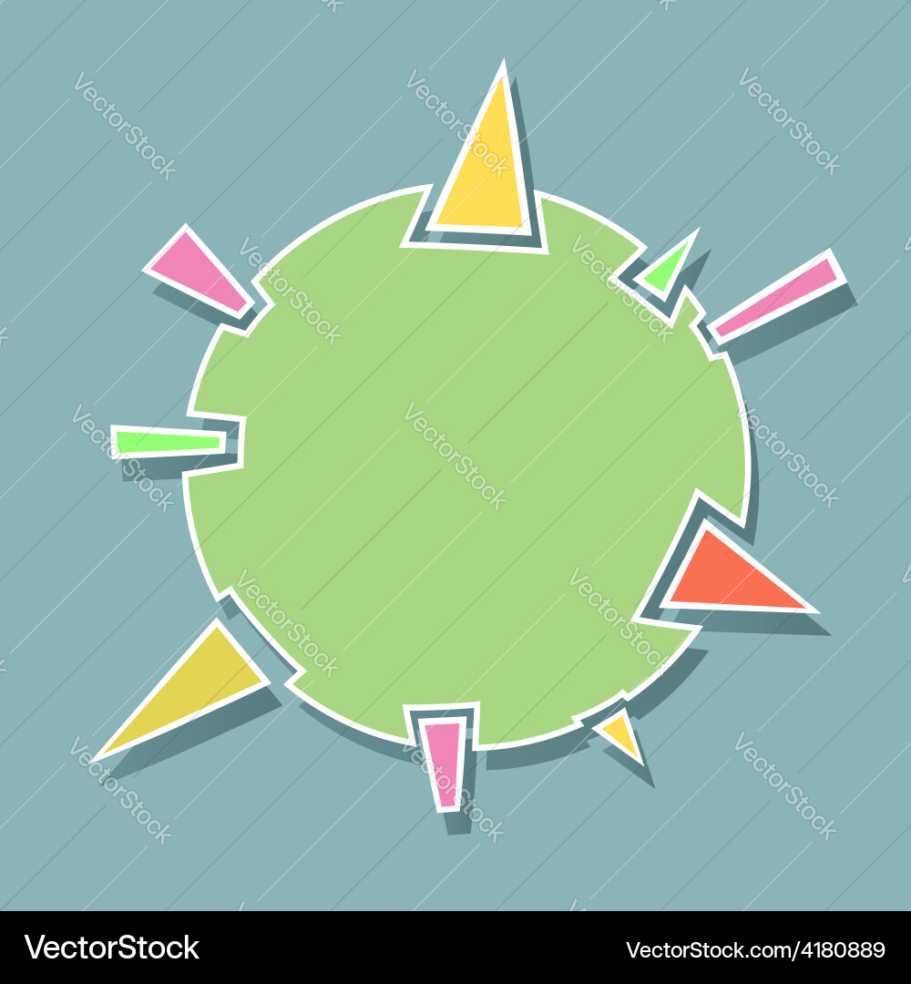 Exploding element vector image