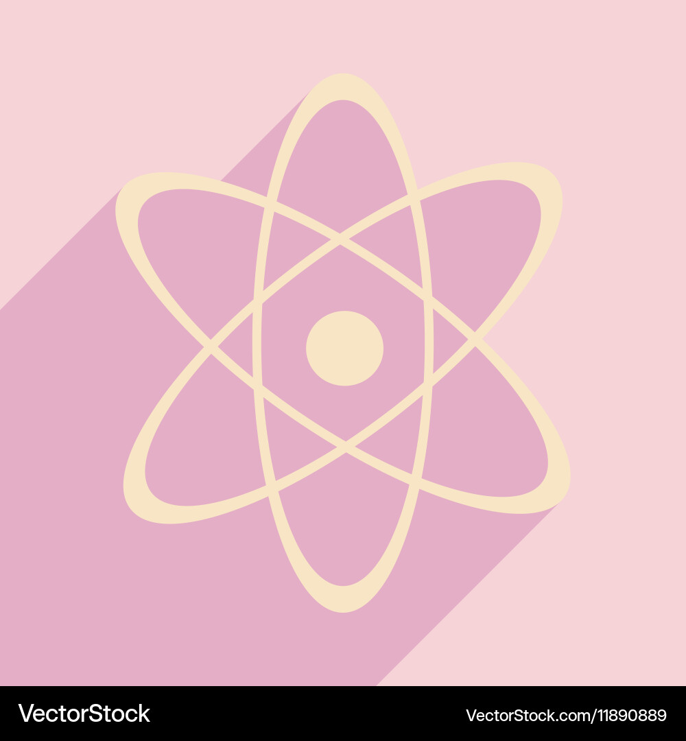 Flat with shadow icon and mobile application Vector Image