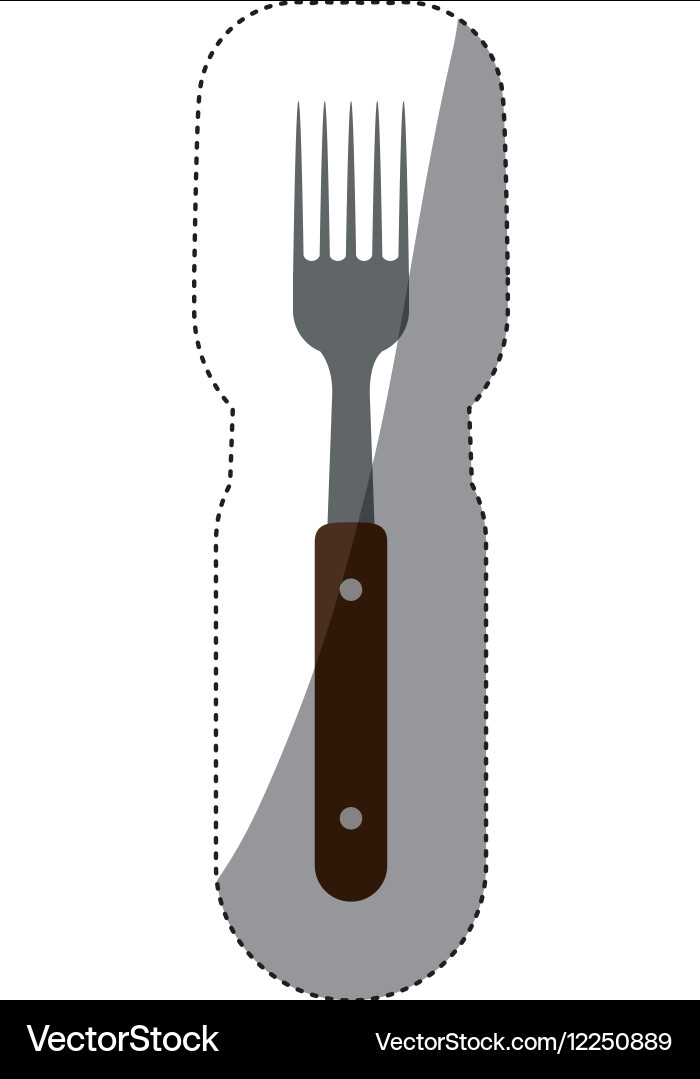 Isolated fork design Vector Image
