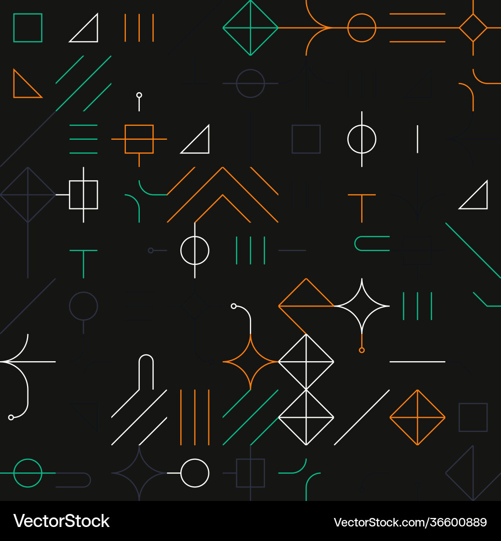 Linear abstract pattern design Linear abstract pattern design vector image