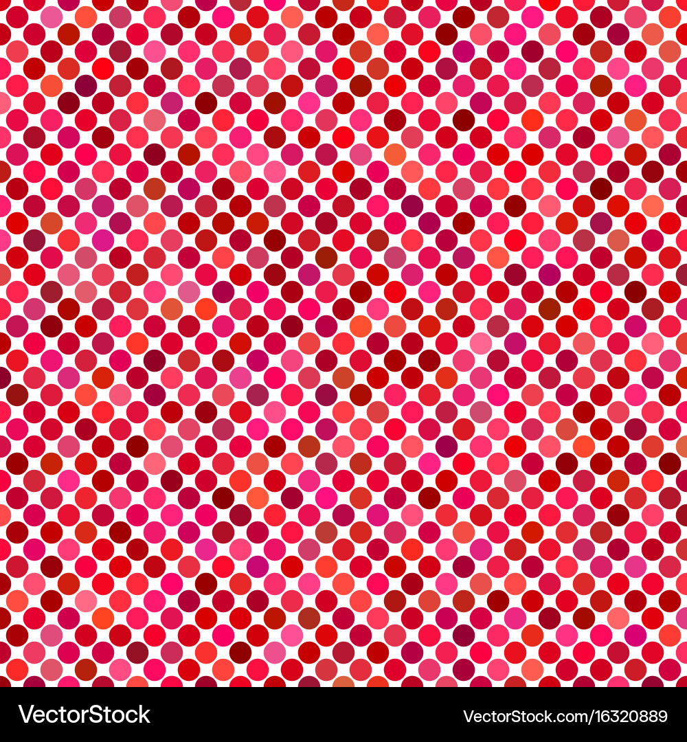 Red circle pattern background vector image