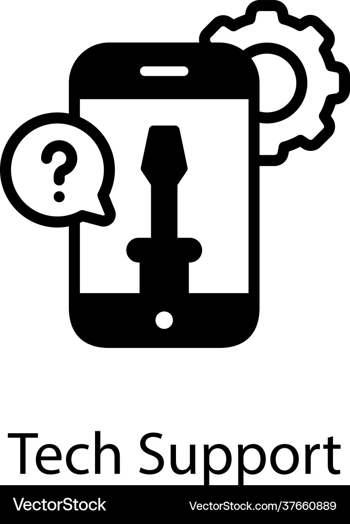 Tech support Vector Image