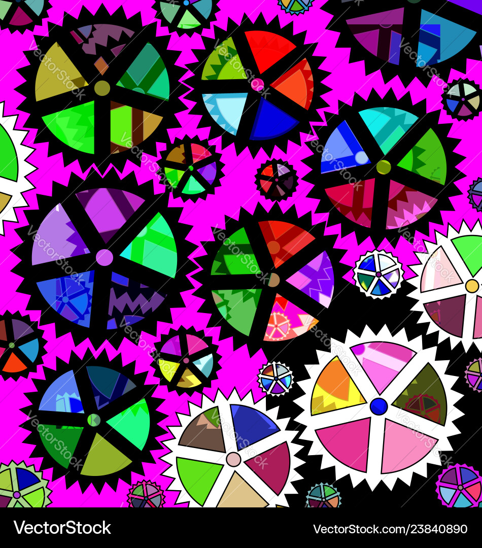 Abstract color image of gears and plates Abstract color image of gears and plates Vector Image