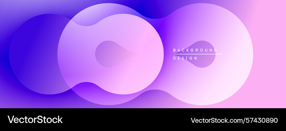 Abstract design features overlapping circles Vector Image