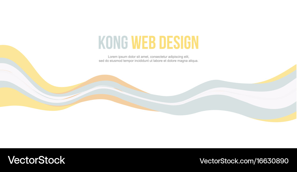 Abstract header website banner modern style vector image