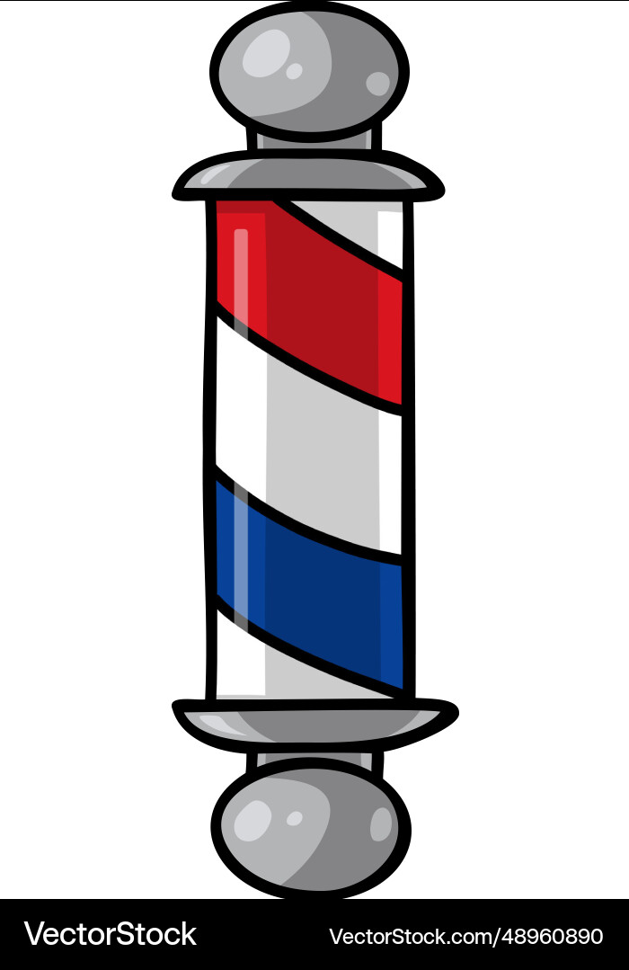Barber shop pole icon Barber shop pole icon vector image