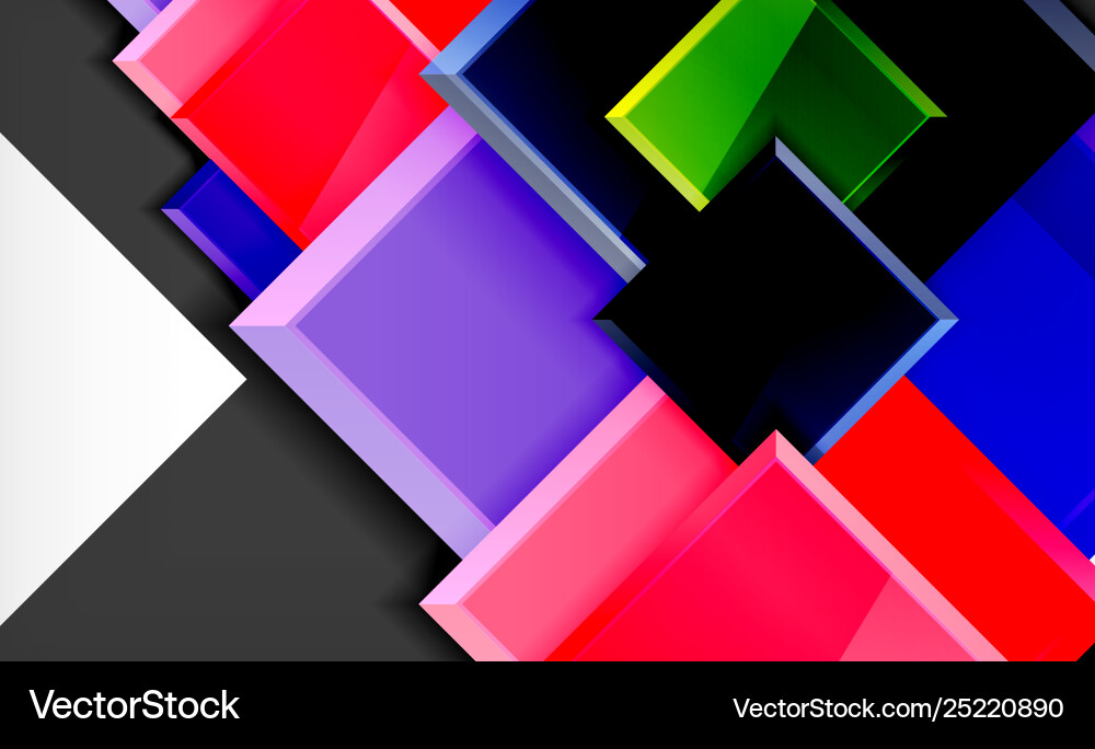 Colorful square and rectangle blocks background Colorful square and rectangle blocks background Vector Image
