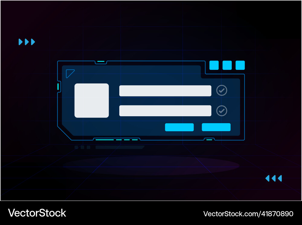 Log in page ui design on technology Log in page ui design on technology vector image