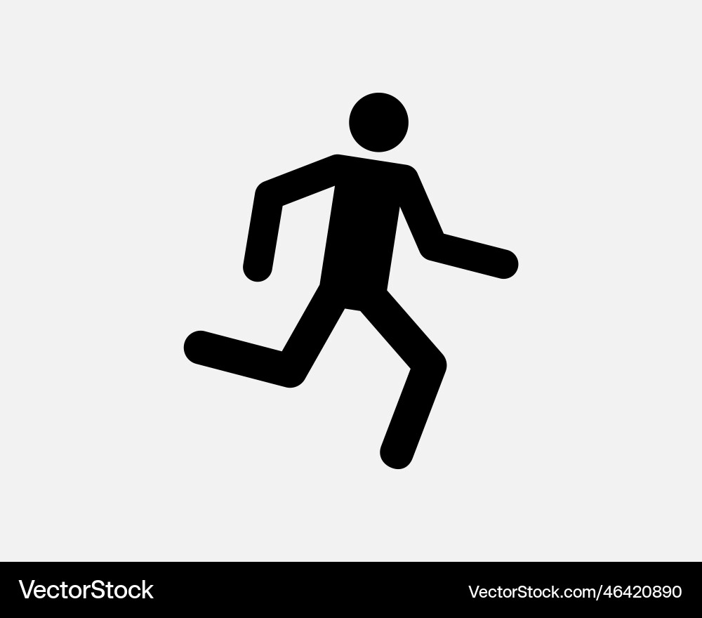 Man running icon Man running icon vector image