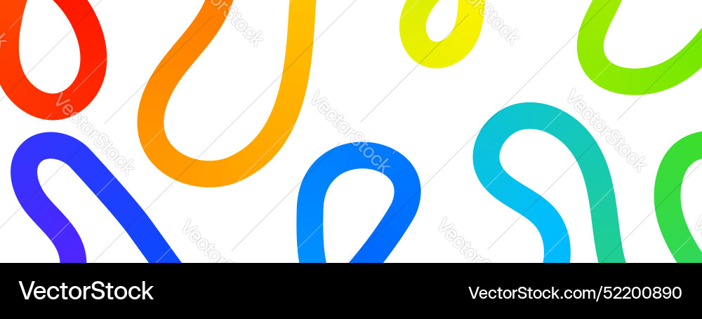Rainbow loops and squiggles background colorful Rainbow loops and squiggles background colorful vector image