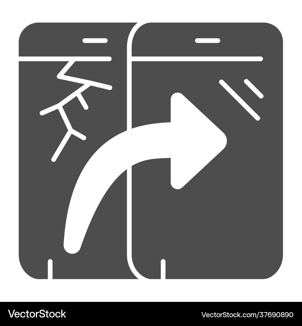 Replacement touch screen solid icon pcrepair Replacement touch screen solid icon pcrepair vector image