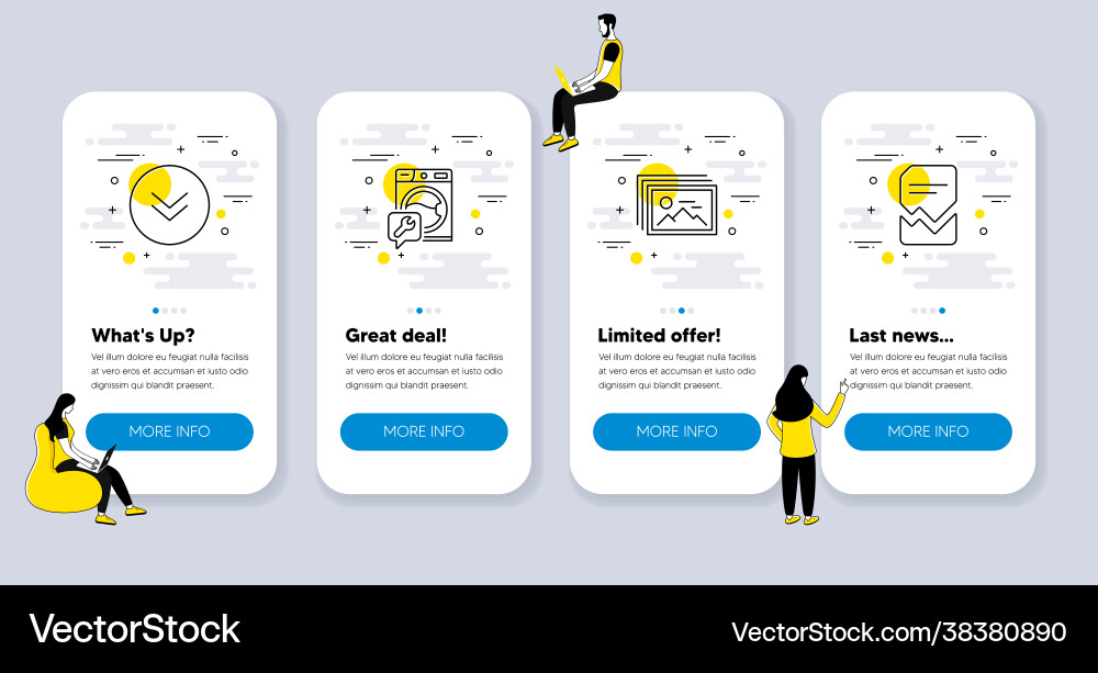 Set business icons related to scroll Set business icons related to scroll vector image