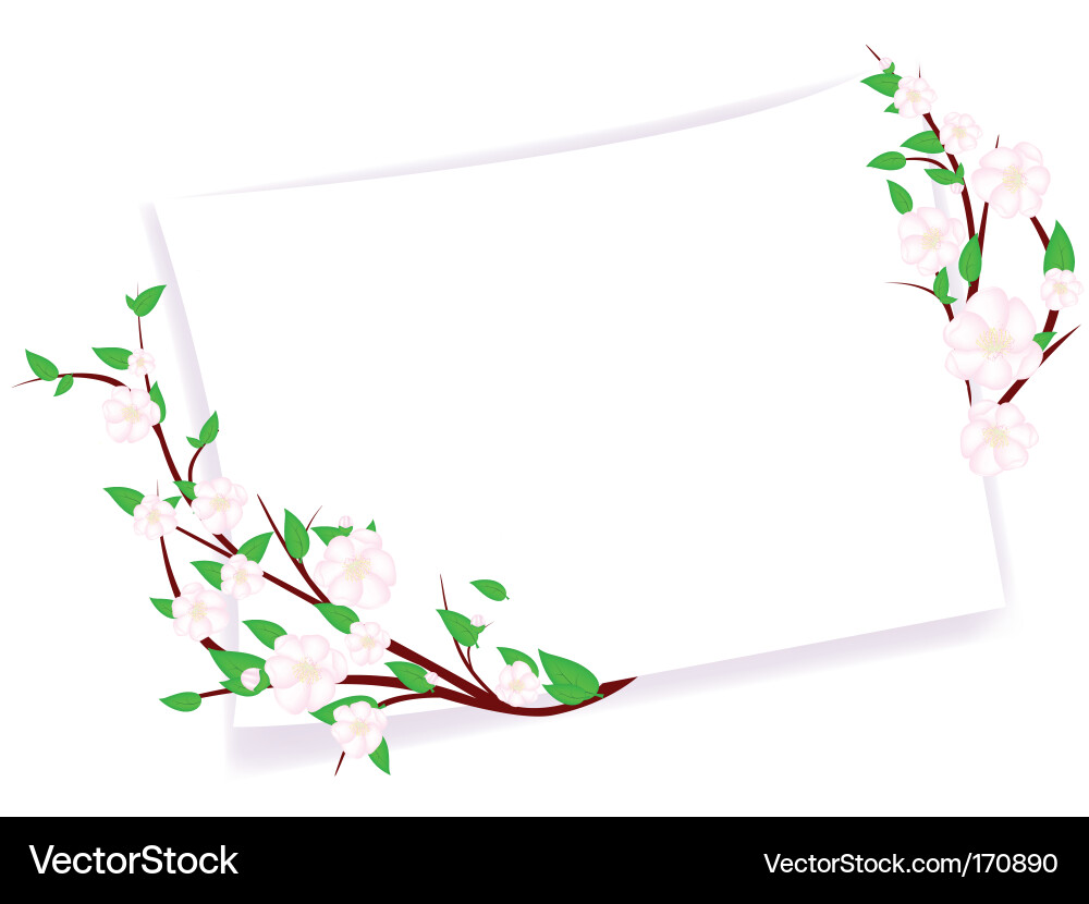 Spring template Vector Image