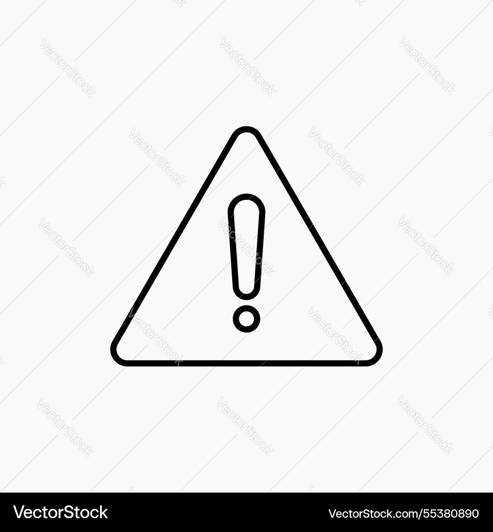 Warning triangle icon simple Warning triangle icon simple vector image