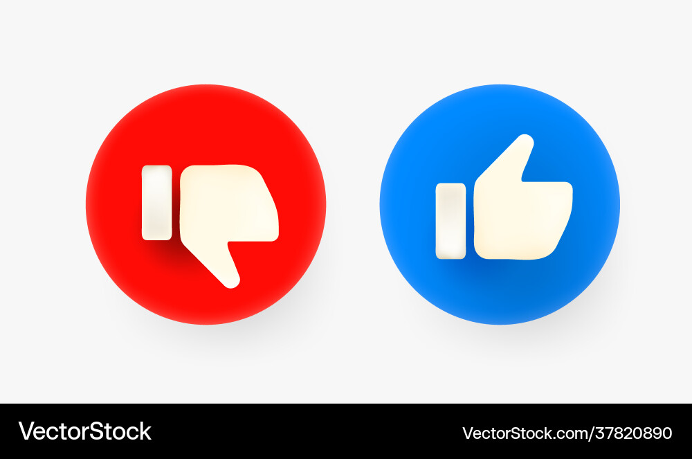 Yes or no 3d buttons icons useful for web Yes or no 3d buttons icons useful for web vector image