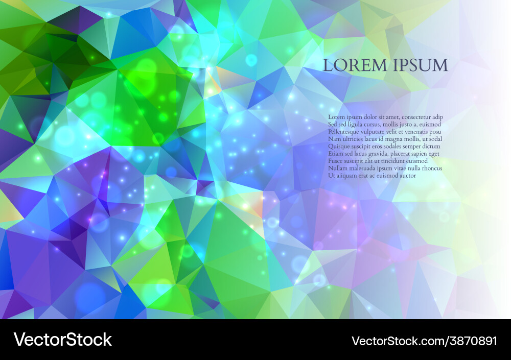 Abstract colorful triangles background vector image