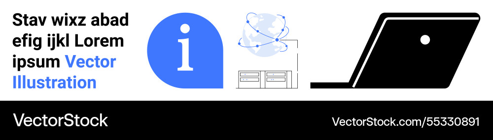 Digital information hub with data technology Digital information hub with data technology vector image