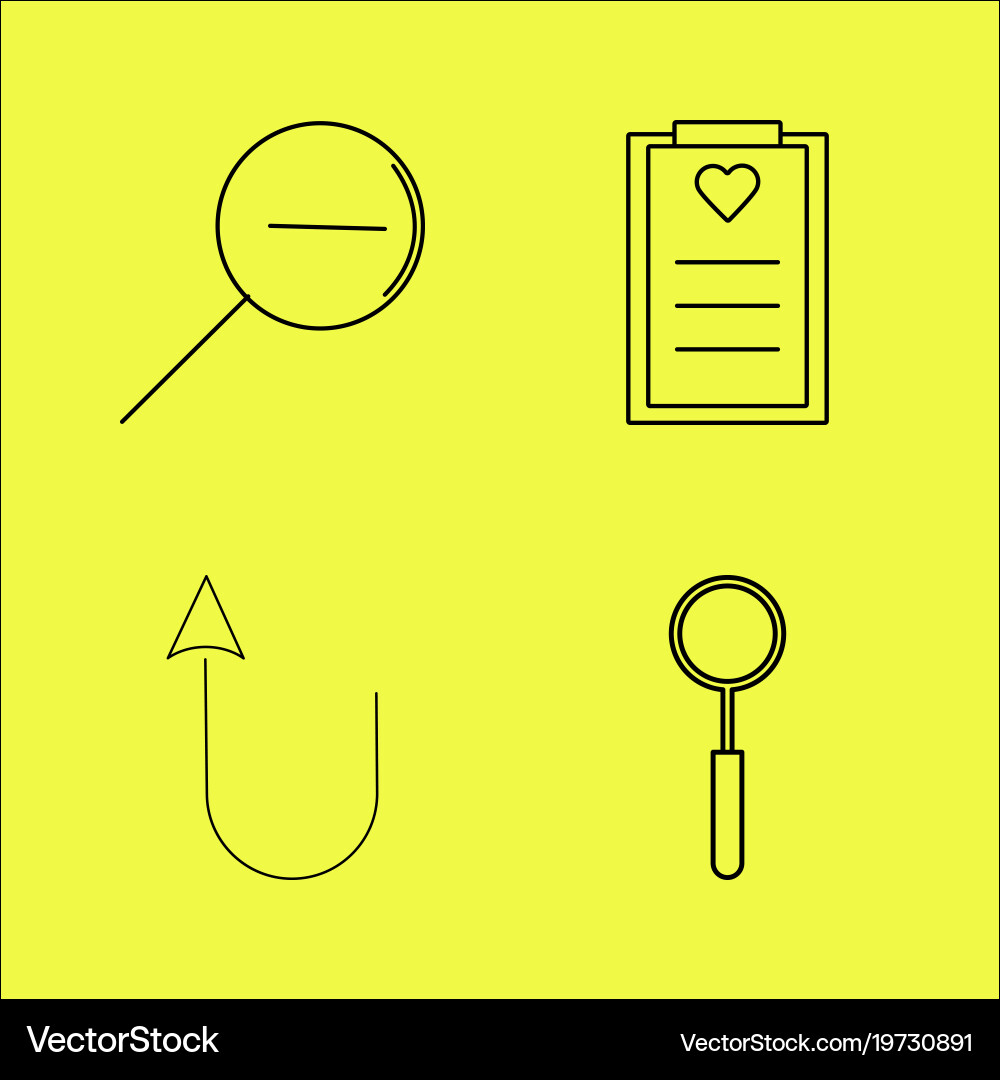 Essential linear icon set Vector Image