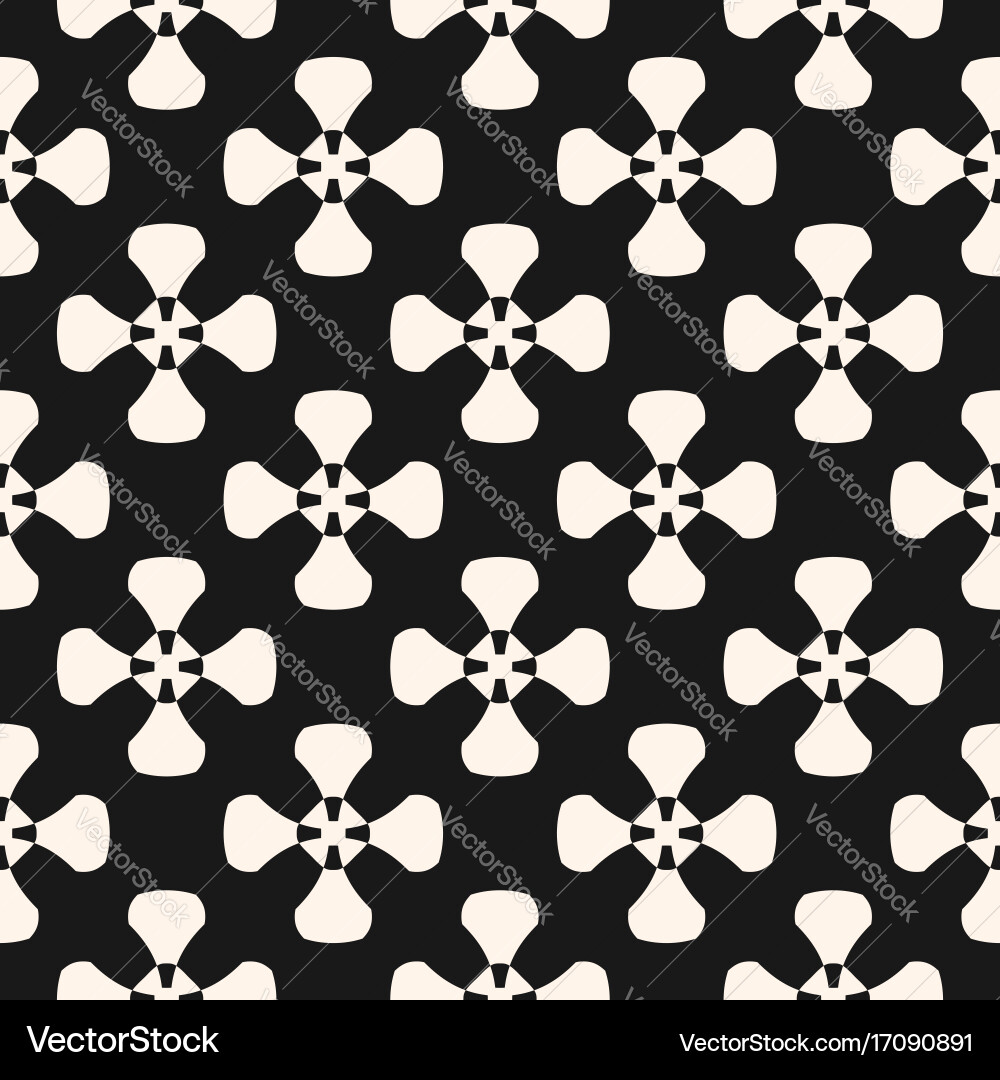 Geometric pattern monochrome texture with smooth vector image