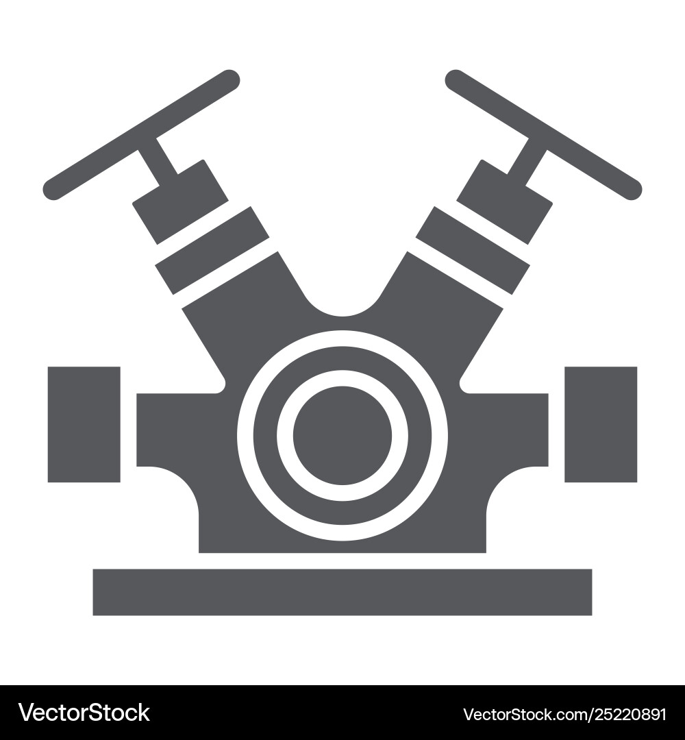 Hydrant system glyph icon equipment and emergency Vector Image