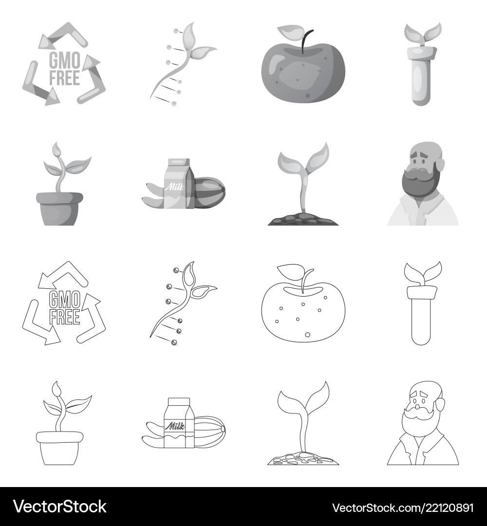 Isolated object of and symbol set ve Isolated object of and symbol set ve vector image