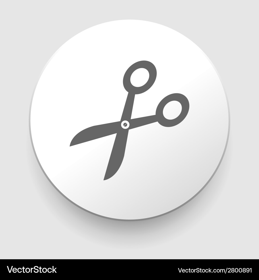 Isolated Scissors Symbol vector image