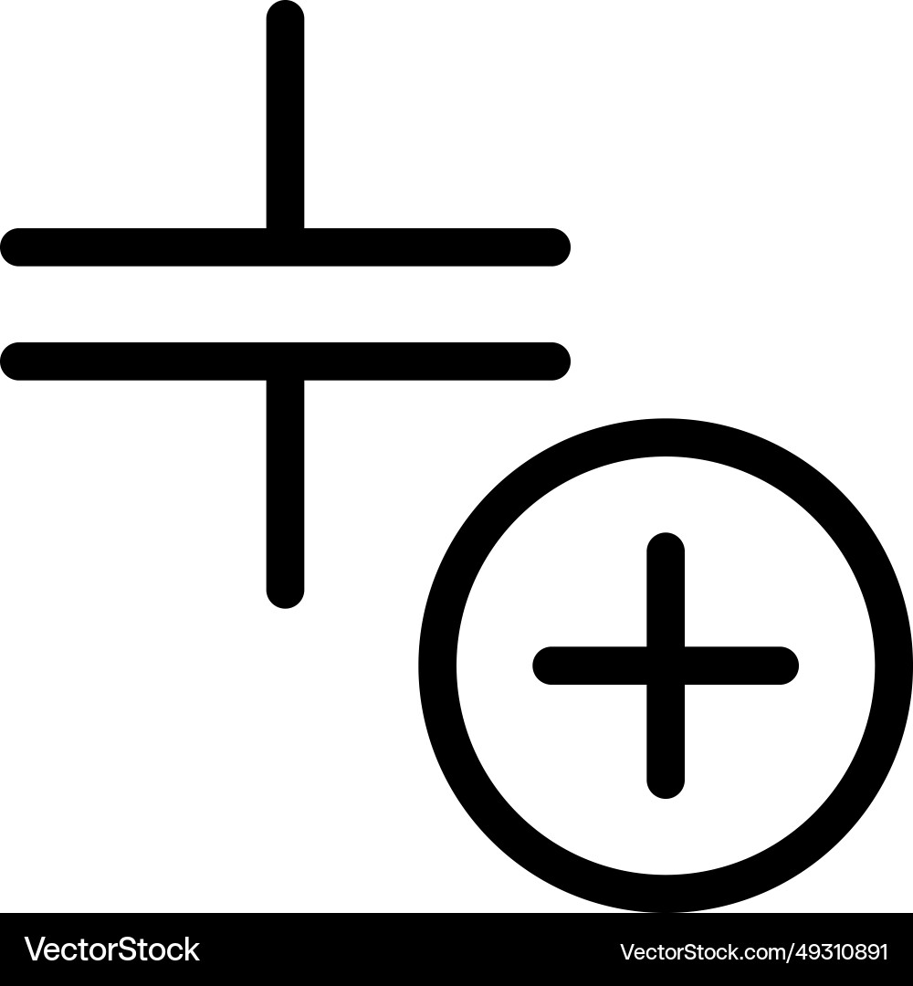 Making capacitors capable of further features vector image