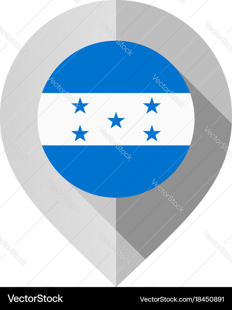 Map Marker with Flag Icon Vector Image