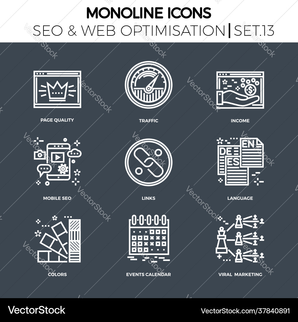 Seo and web opimization Seo and web opimization vector image