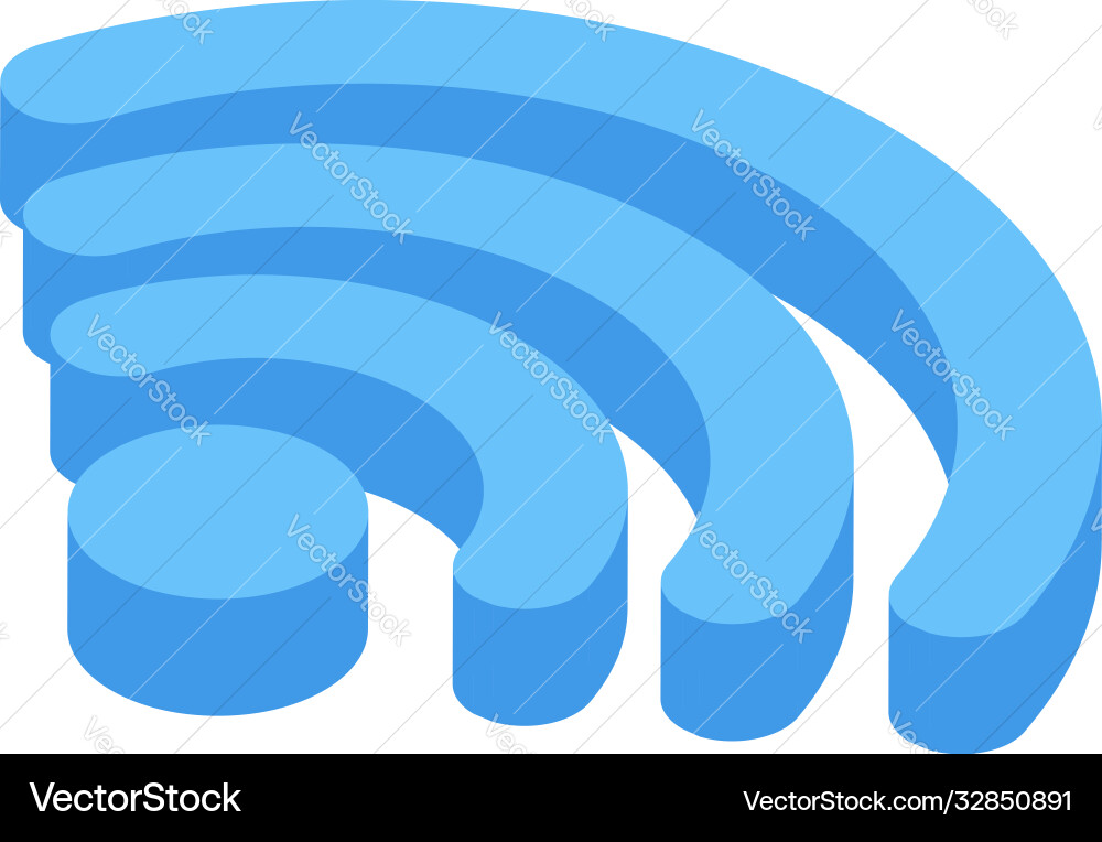 Wifi remote access icon isometric style Wifi remote access icon isometric style vector image