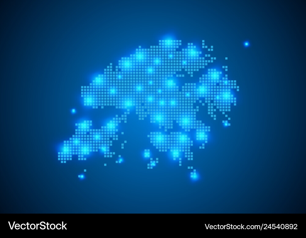 Abstract blue background with map internet line Abstract blue background with map internet line vector image