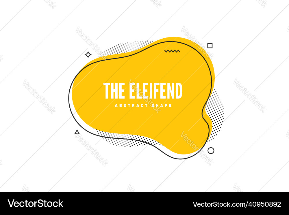 Abstract liquid shape with geometric design Abstract liquid shape with geometric design vector image