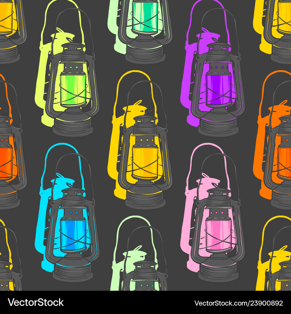 Gas Pattern Vector Abstract seamless pattern with gas lantern – Royalty-Free Vector ...