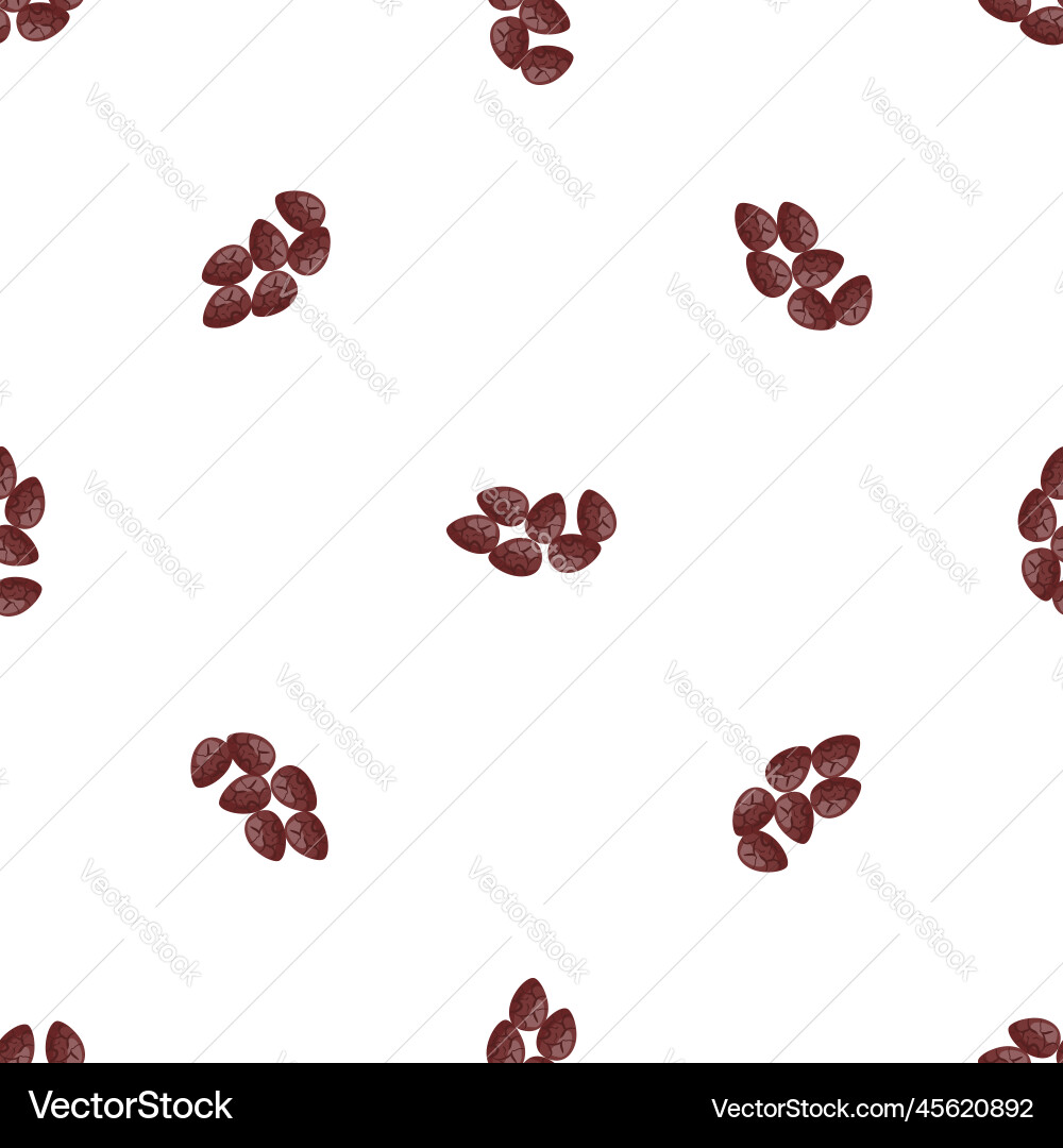 Cocoa seed pattern seamless Cocoa seed pattern seamless vector image