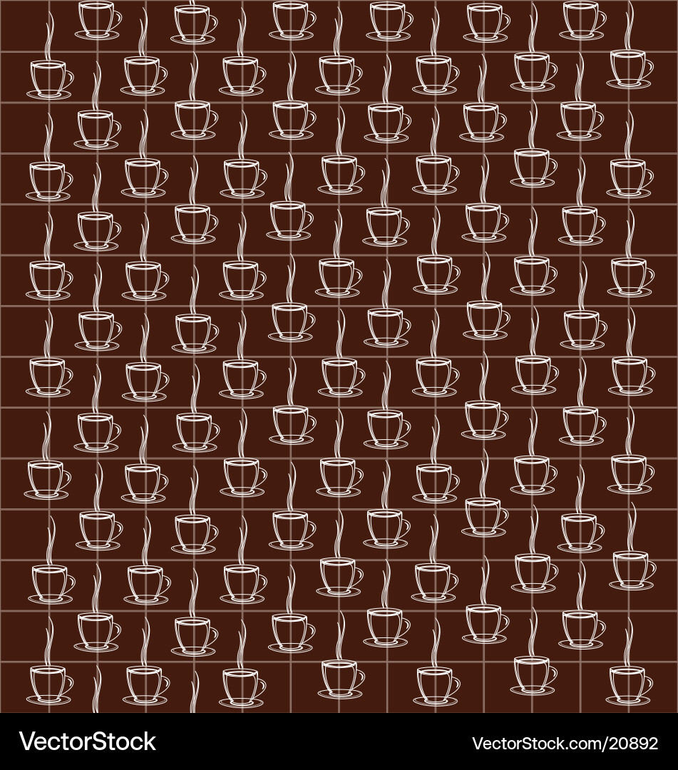 Coffee pattern Vector Image
