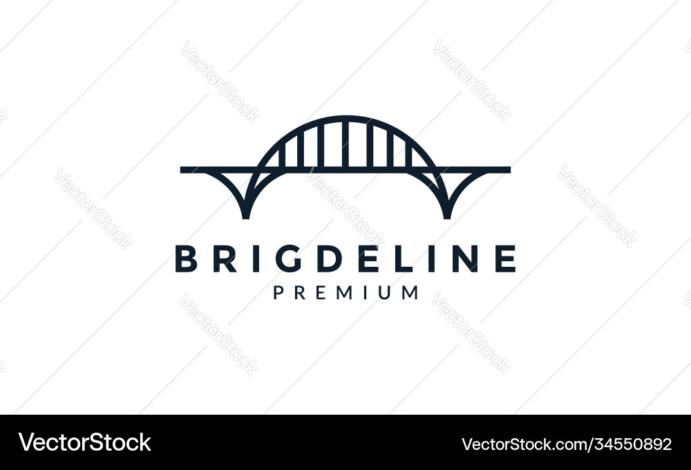 Giant Brücke Linie Kunst Umriss einfaches Logo-Symbol Giant Brücke Linie Kunst Umriss einfaches Logo-Symbol vektorbild