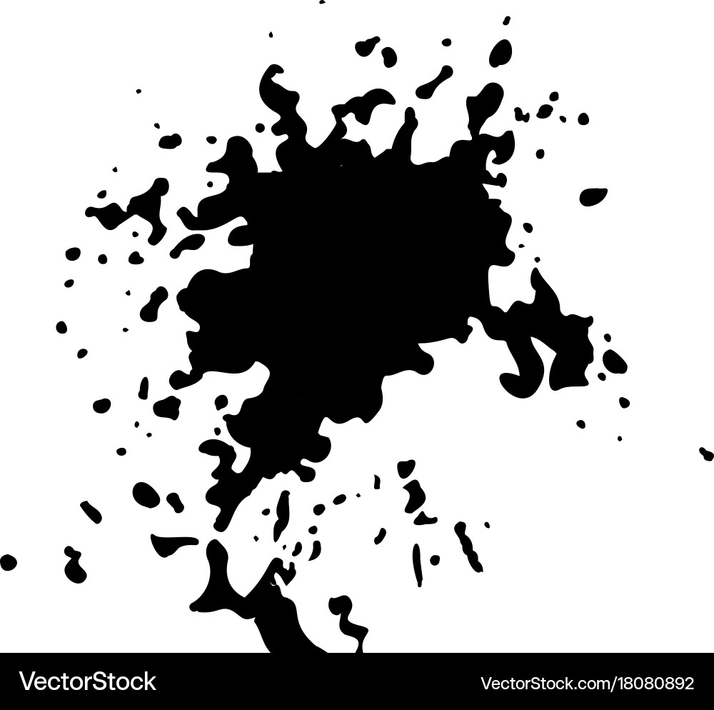 Ink blob or drop vector image